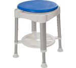 Shower / Bath Stool With Rotating Padded Seat-0